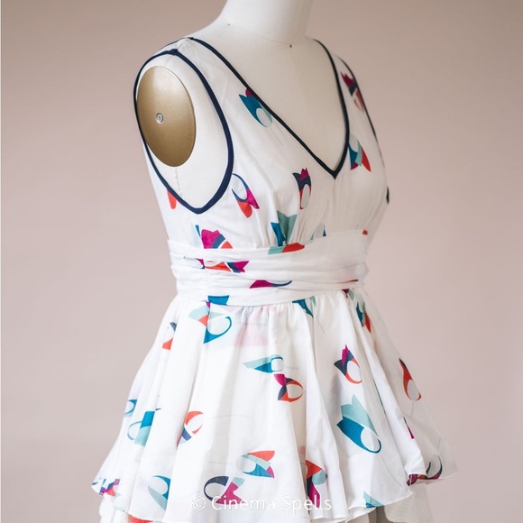 Ruffled Tunic/Dress As Seen On Zoey Deschanel In Our Idiot Brother (US 0) - Picture 2 of 6